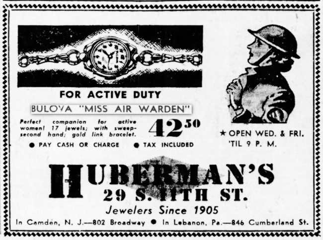 Bulova Watch advert