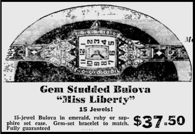 Bulova Watch advert