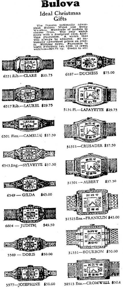 Bulova Watch advert