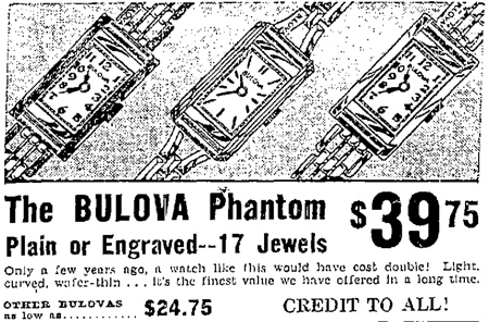 Bulova Watch advert