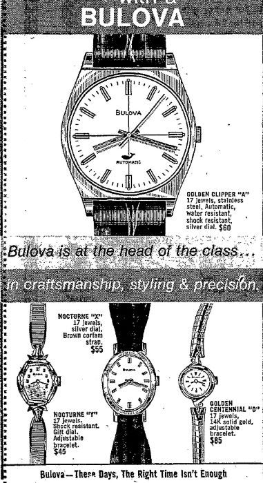 Bulova Watch advert