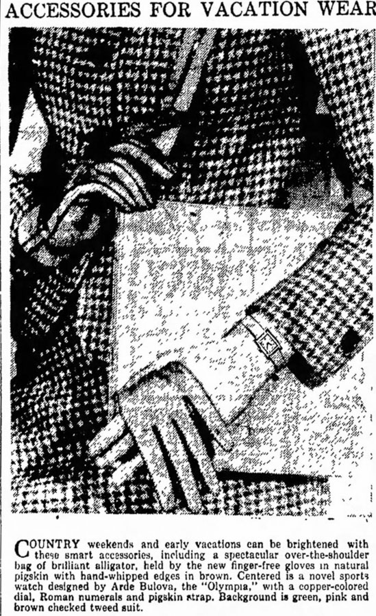 Bulova Watch advert