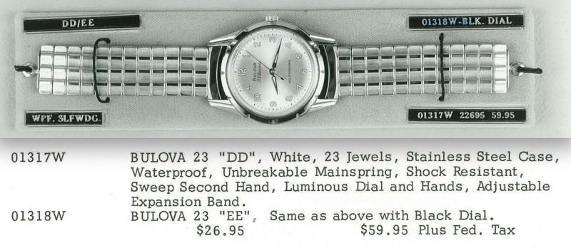 Bulova 23 DD Line book