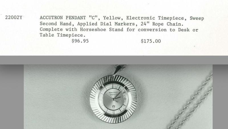 Accutron Pendant C