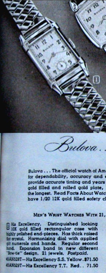 1944 Bulova His Ex SS 9-10-21 Ad