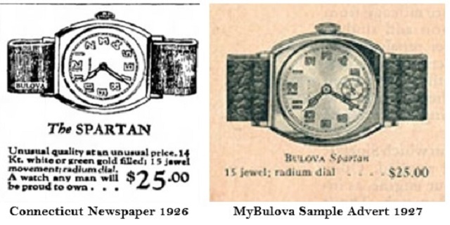 Bulova Watch advert