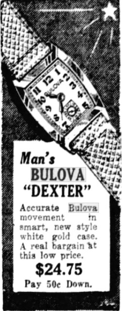 Bulova Watch advert