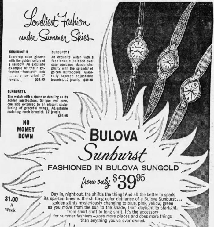Bulova Watch advert
