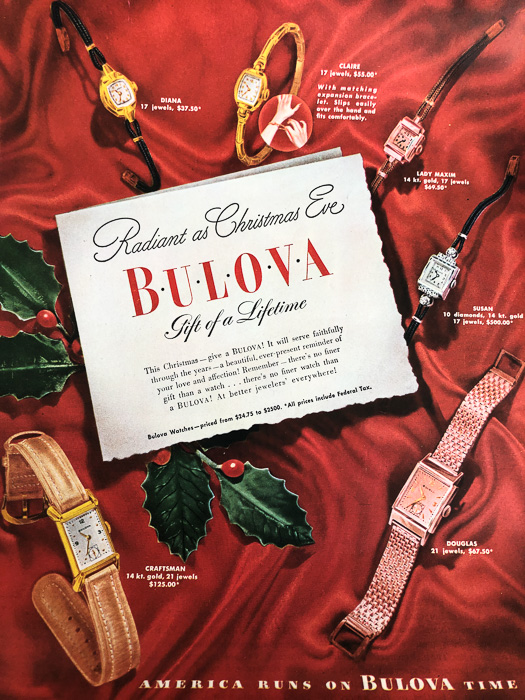 Bulova Watch advert