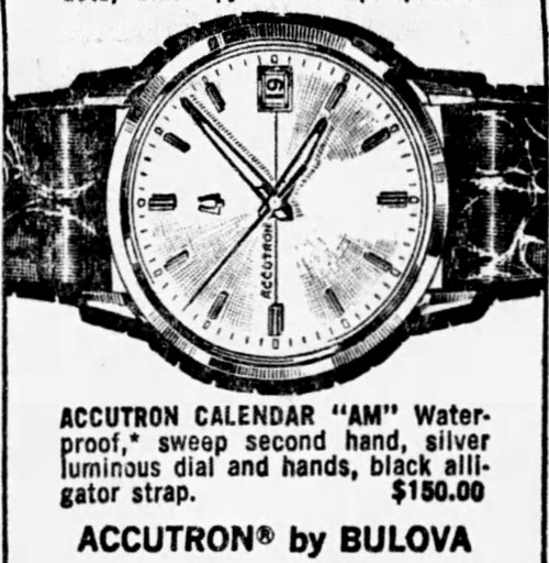 Bulova Watch advert