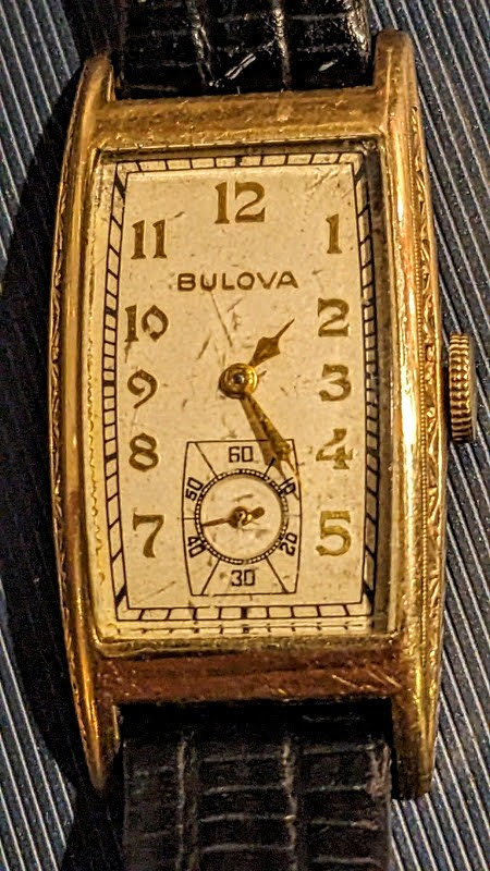 Unknown 1936 ? Mens Bulova Watch Front