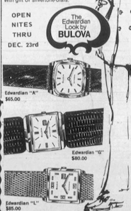 Bulova Watch advert
