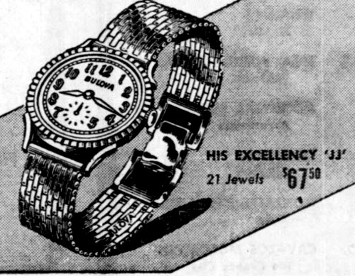 Bulova Watch advert
