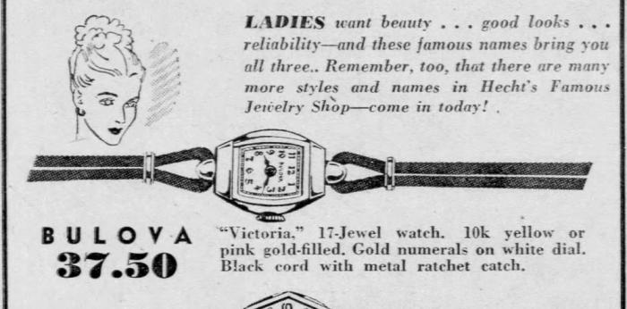 Bulova Watch advert