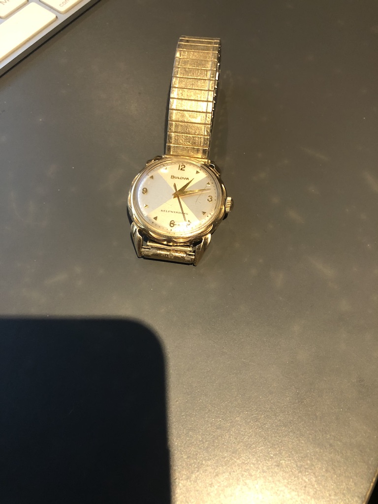 Watch on strap