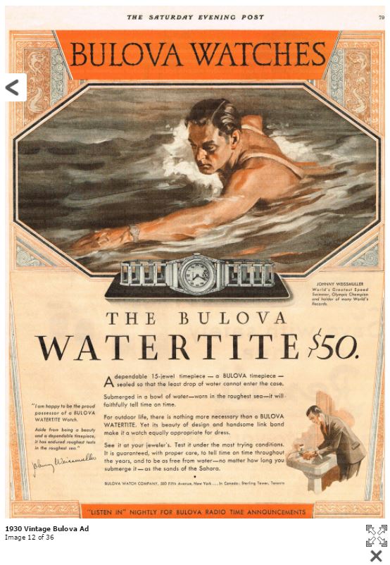Bulova Watch advert