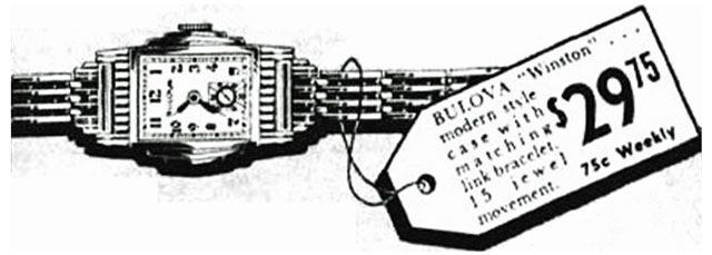 Bulova Watch advert