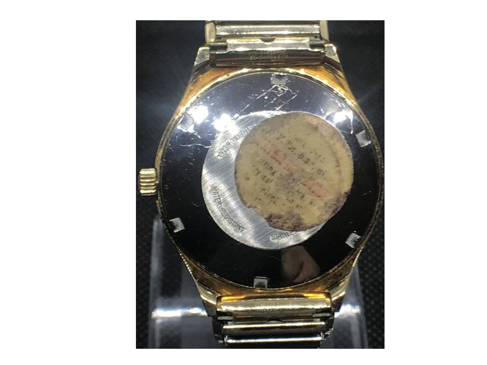 [Set-o-matic back view_year-1977] Bulova watch