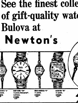Bulova Watch advert