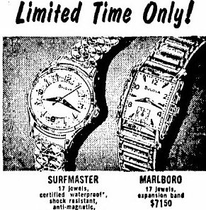 Bulova Watch advert