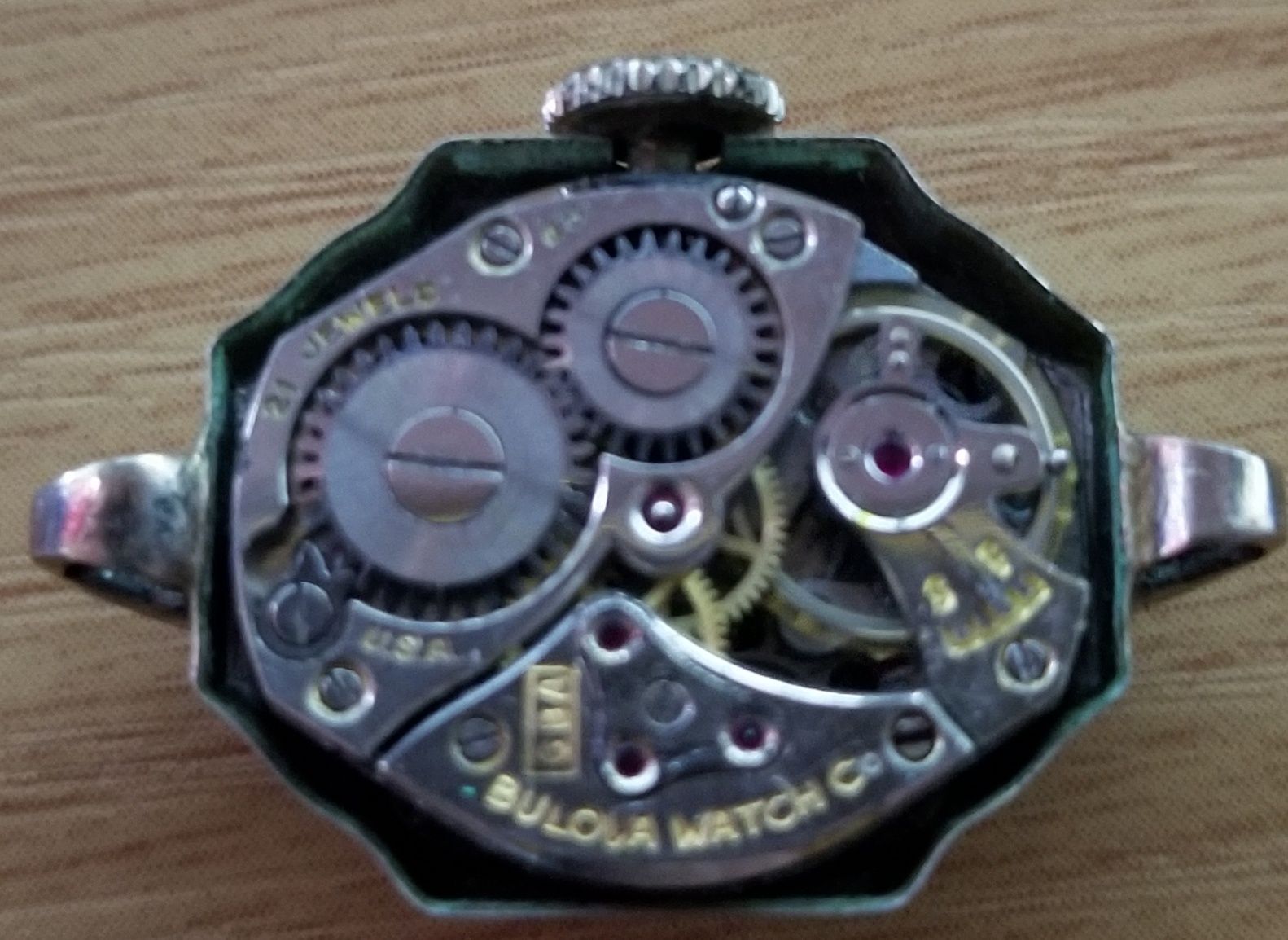 Inside Ladies 1947 Bulova watch