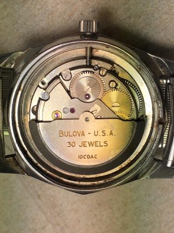 1967 Bulova Commander AO 10COAC movement