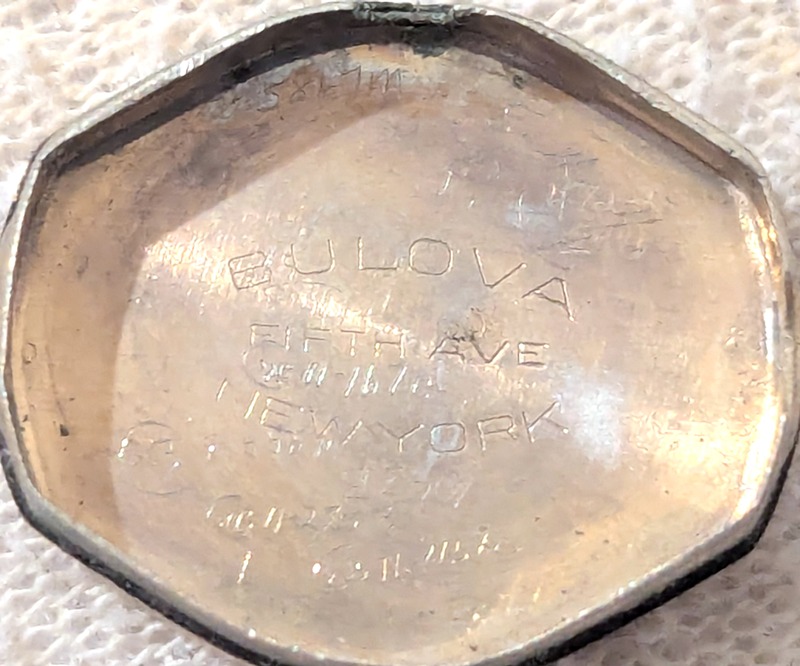 inside back of case