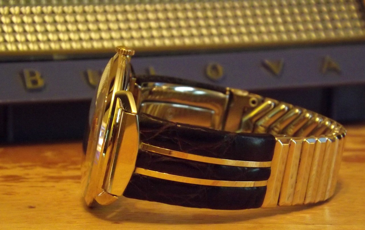 Bulova watch, side view